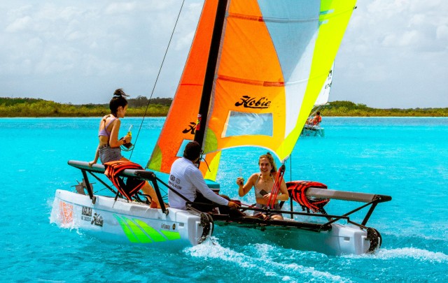 Visit NEW TOUR!!! 3-hr Private Eco Sailing Tour w/ Kayaks Included in Bacalar, Quintana Roo, Mexico