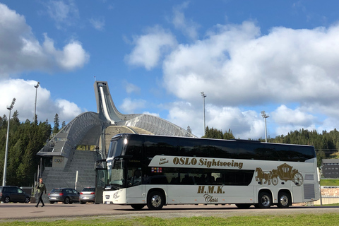 Oslo: rondleiding door de stad hoogtepunten per bus met fjordcruise