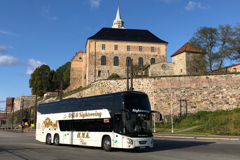 Oslo : Visite guidée de la ville en autocar avec croisière sur le fjord