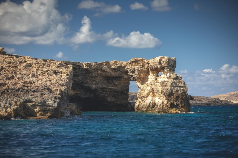 Gozo met bus, Comino, St Paul's Island en grottenComino, Gozo, St Paul's Island en grotten