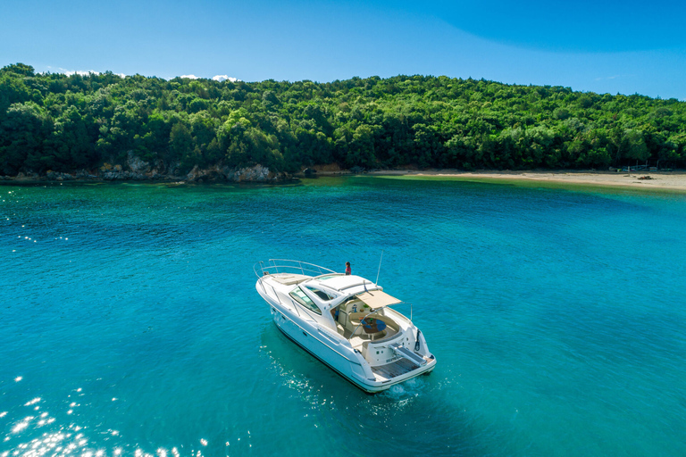 Luxury Private Cruise to Paxos, Antipaxos & Blue Caves. Full Day Private Cruise Tour with Lunch.