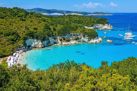 Luxury Private Cruise to Paxos, Antipaxos & Blue Caves. Full Day Private Cruise Tour with Lunch.