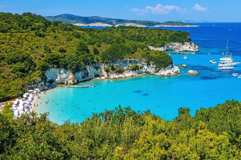 Luxury Private Cruise to Paxos, Antipaxos & Blue Caves. Full Day Private Cruise Tour with Lunch.