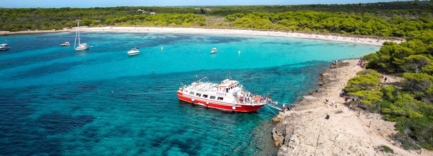 Menorca: Heldagsbåtstur med Paella Lunch