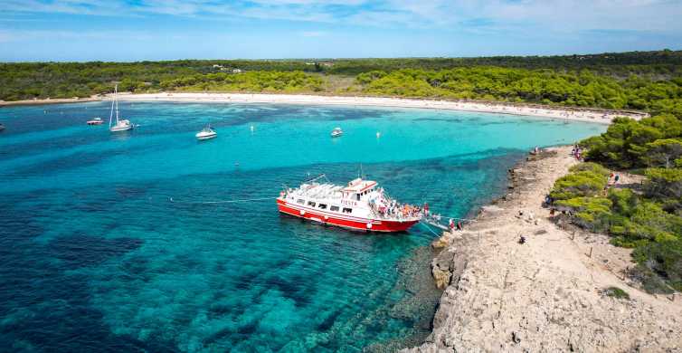 Menorka: Visą dieną trunkanti ekskursija laivu su Paella pietumis