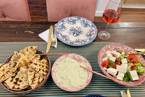 Athènes : cours de cuisine grecque guidé avec dîner et vin