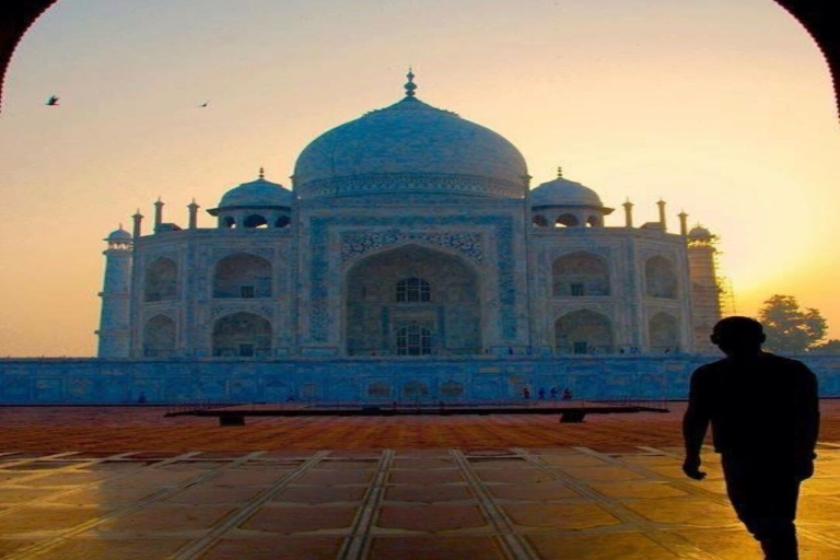Van Delhi: Taj Mahal & Agra Fort Tour door Gatimaan Express2e klas trein met auto en toegangsbewijs voor gids