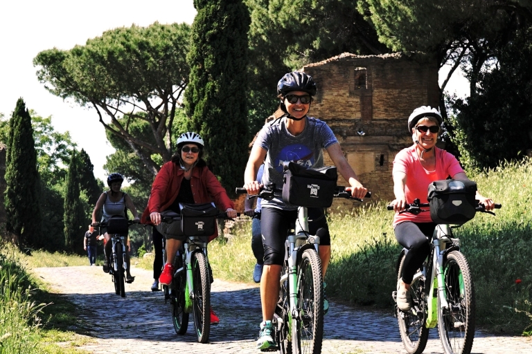 Rome: Half-Day Ancient Appian Way & Aqueducts E-Bike Tour German Tour