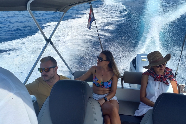 Split: Bootstour zur Blauen Lagune, Čiovo und Labadusa StrandSplit, Magische Blaue Lagune & drei Inseln Tour mit Schnellboot