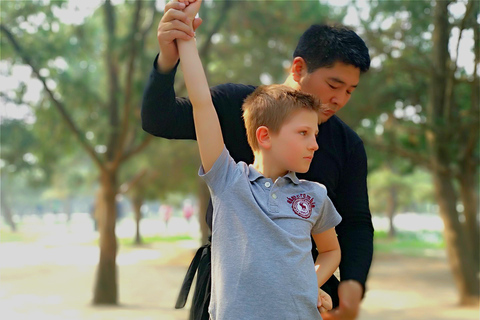 Aula experimental de kung fu chinês em PequimAula de Kung Fu