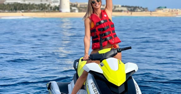 Von Morro Jable aus: Jet Ski Adventure Tour (ohne Lizenz)