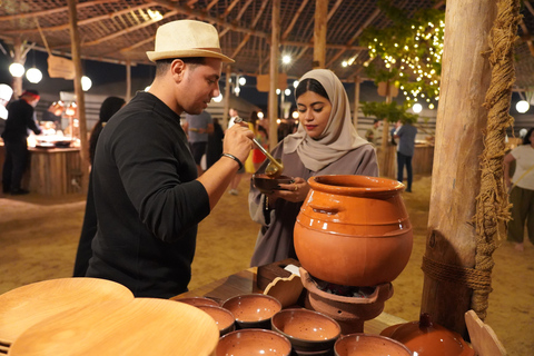 From Dubai: Red Dunes and Camel Safari with Overnight Camp Shared Tour with Private Tent