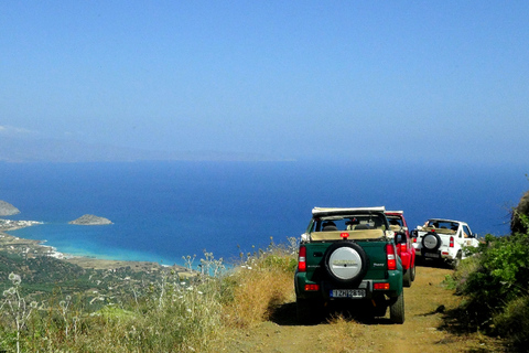 Agios Nikolaos : Circuit en Jeep avec arrêts et repas grec