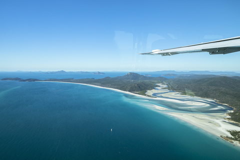 Whitsundays: Ocean Rafting Fly Raft Tour med snorklingNaturskön flygning och rundtur till norra Whitehaven Beach