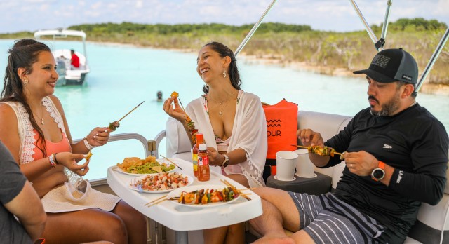Visit Bacalar Private Half-Day Boat Cruise with BBQ and Drinks in Bacalar, Quintana Roo, Mexico