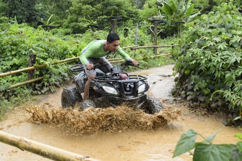 Från Boracay: Upplevelse av terrängkörning med ATV eller zipline på fastlandet