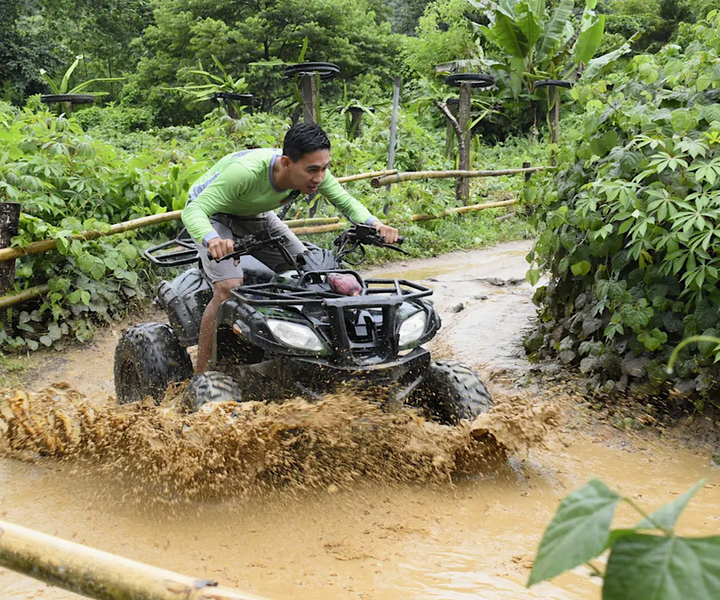 Fra Boracay: Fastland Off-road ATV eller Zipline Experience