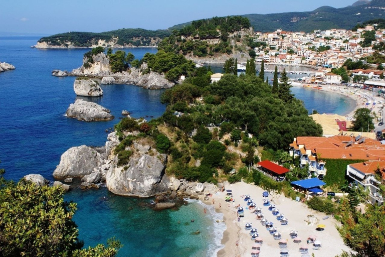 From Corfu: Parga and Paxos Day Trip by Boat with Transfer