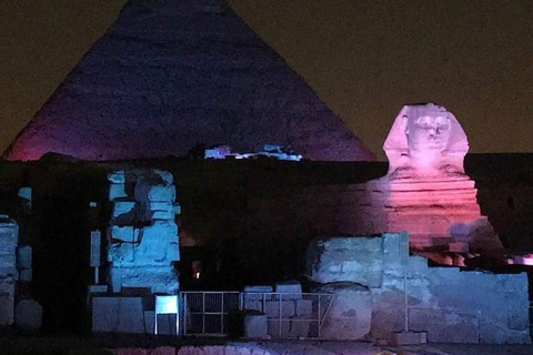 Il Cairo: Spettacolo di suoni e luci alle Piramidi con trasferimentiIl Cairo: spettacolo di suoni e luci alle piramidi con trasferimenti