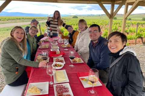 Au départ de Bilbao : Excursion d'une journée dans deux vignobles de la Rioja avec déjeuner pique-nique