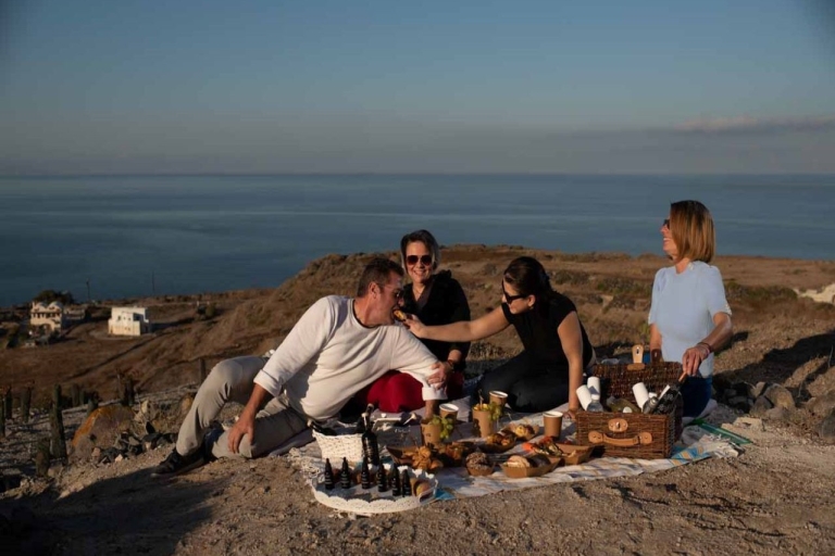 Santorini: dag- of zonsondergangpicknick