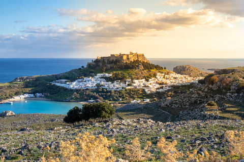 Van Rhodos-stad: avondtrip naar Lindos