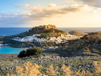 Desde la ciudad de Rodas: excursión nocturna a Lindos