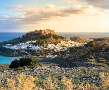 From Rhodes Town: Evening Trip to Lindos