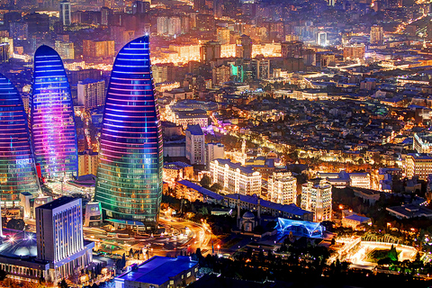 Baku-nachten (panoramische tour) met hoteltransfers