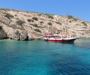 Kos: 3-Island Cruise with Greek BBQ Lunch and Swimming