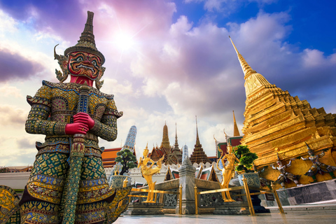 Bangkok: Großer Palast, Schwimmender Markt & Maeklong-MarktKleingruppentour mit Hoteltransfers ab Bangkok