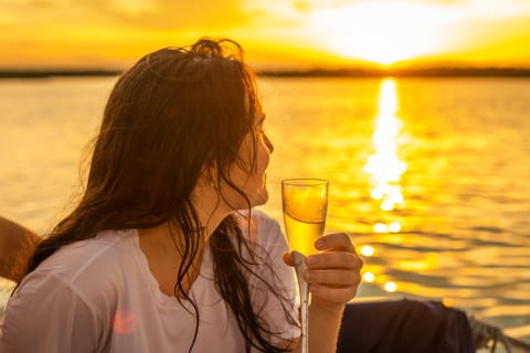 Bacalar: Lagoon of the Seven Colors Sunset Sailing Cruise