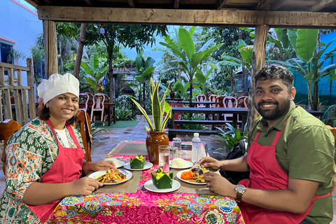 Cours de cuisine et expérience du village avec transferts en Tuk Tuk