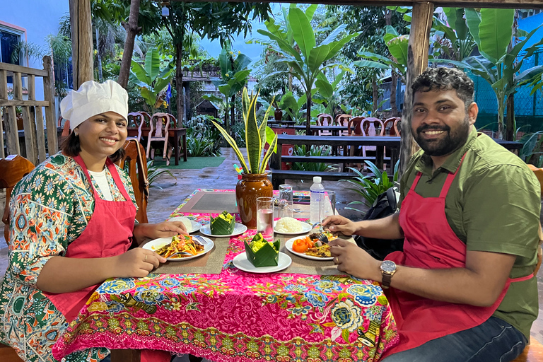 Clase de cocina y experiencia en el pueblo con traslados en Tuk Tuk