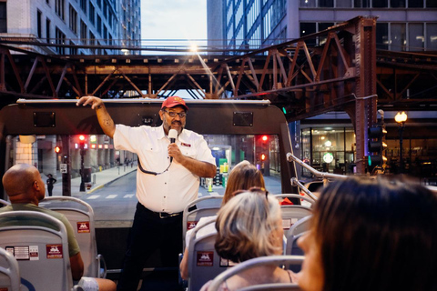 Chicago: Sunset Tour by Open-top Bus with Live Guide Panoramic Sunset Tour