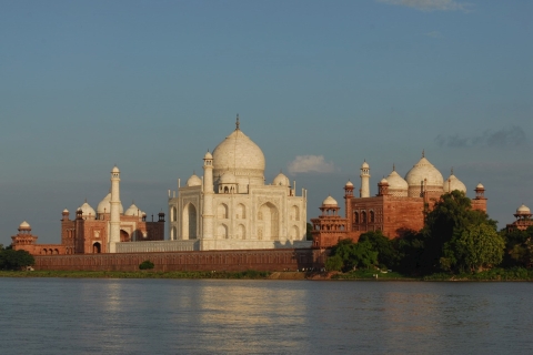 Au départ d'Agra : Visite privée du Taj Mahal et du fort d'Agra sans file d'attenteChauffeur, transport et guide touristique