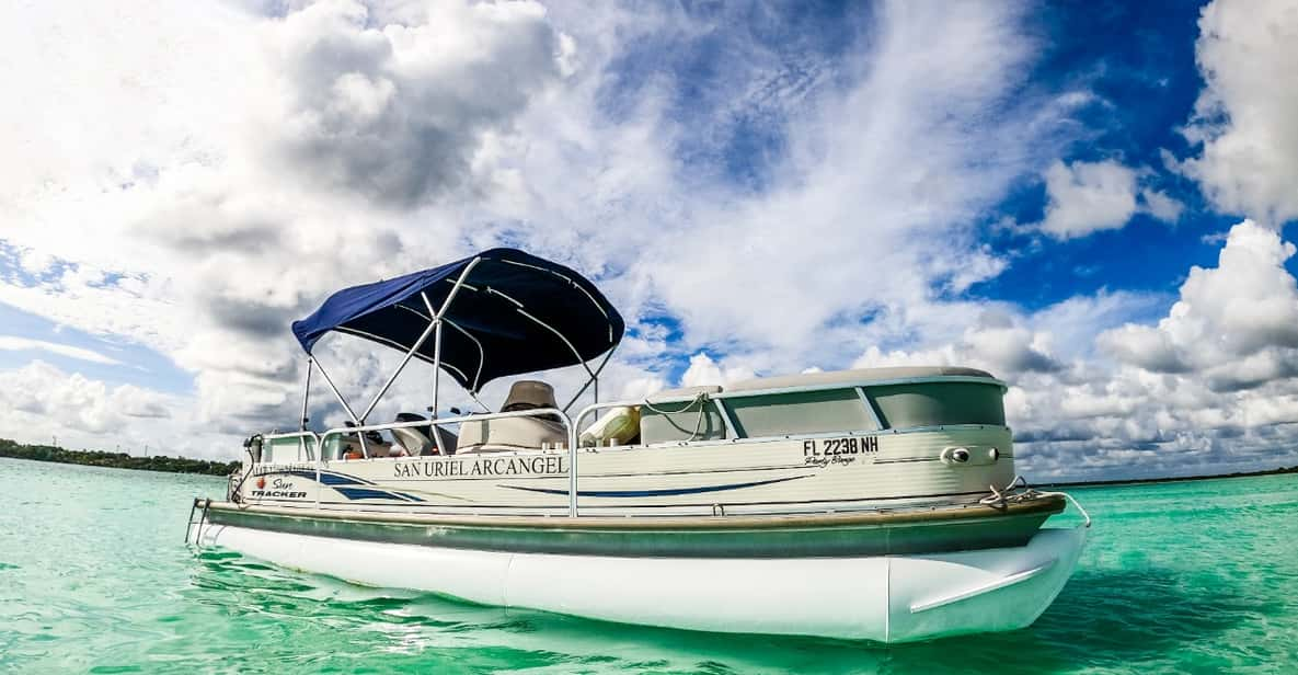 Bacalar: 3-hr Pontoon Boat Tour With Drinks Included 