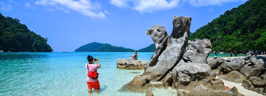 Phuket/Khao Lak : Excursion en bateau rapide pour la plongée en apnée aux îles Surin