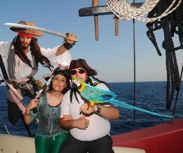 Marmaris: All-Inclusive Pirate Boat Trip with Pickup Option