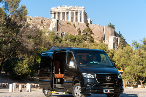 Vom Zentrum Athens zum internationalen Flughafen Athen