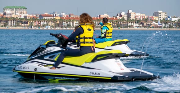 Valencia: Jetski-Tour + Fotos