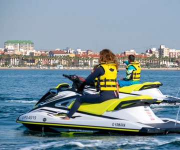 Valencia: Jet Ski Tour with Paddle Surf