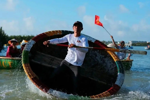 From Hoi An: Market Tour, Basket Boat Ride and Cooking Class