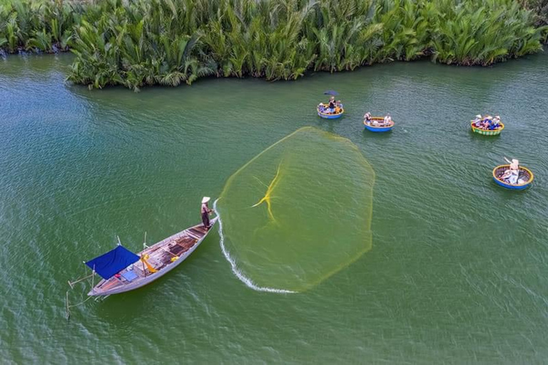 From Hoi An: Market Tour, Basket Boat Ride and Cooking Class