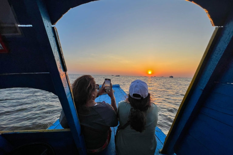 1-Day Kulen Mountain & Tonle Sap Sunset Boat Cruise by Jeep