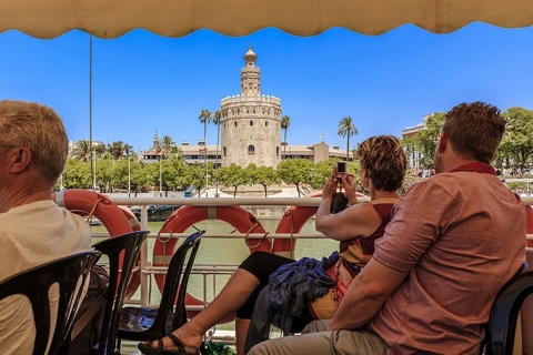 Séville : Visite guidée de l'Alcazar et de la cathédrale + croisière fluviale