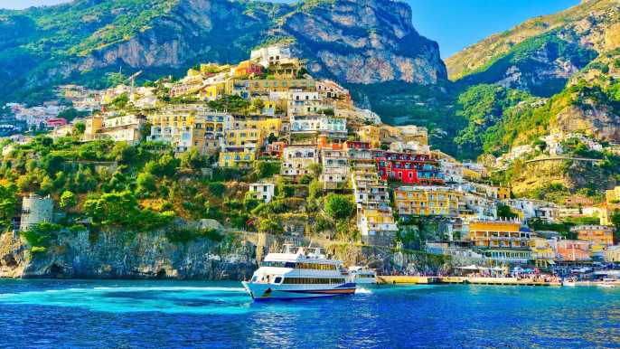 Rome: Amalfi Coast and Positano Day Trip with Coastal Cruise
