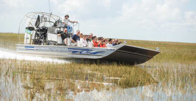 Everglades: hidrodeslizador y exposiciones en Sawgrass Park