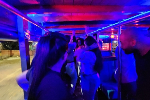 Medellin: Party Bus with DJ & Street Food Tastings Party Bus with Dj included and 3 gastronomic snacks
