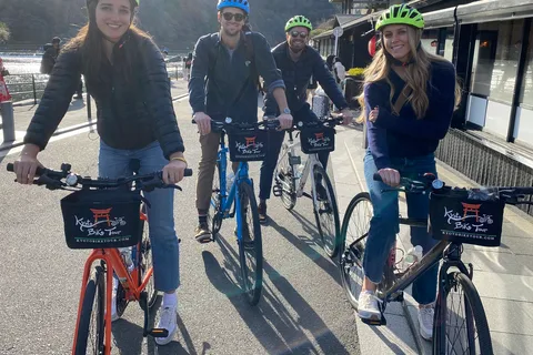 Kyoto: Afternoon Bamboo Forest and Monkey Park Bike Tour
